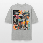 Vaelthorn, Berge, 1st | Blaster, Oversize Bio T-Shirt, Unisex - Grau meliert