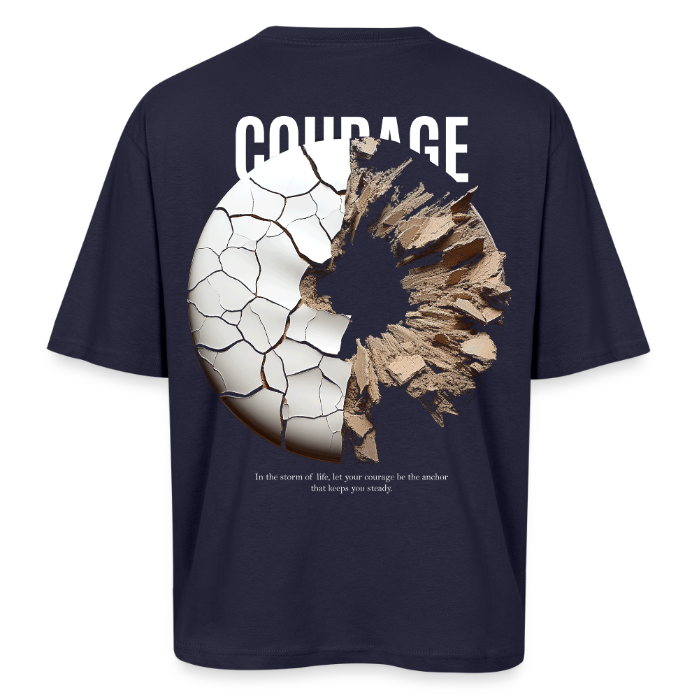 Şêwqî, Donut, 1st | Breezy, Oversized Unisex T-Shirt - Navy