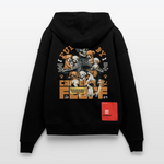 Nyxian, Skelet & Welpen, 1st | Heavyweight Oversized Bio Zip Hoodie, Unisex - SOLID BLACK