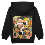 Vaelthar, Blumen, 1st | Kinder Hoodie - Schwarz