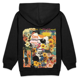 Vaelthar, Blumen, 1st | Kinder Hoodie - Schwarz