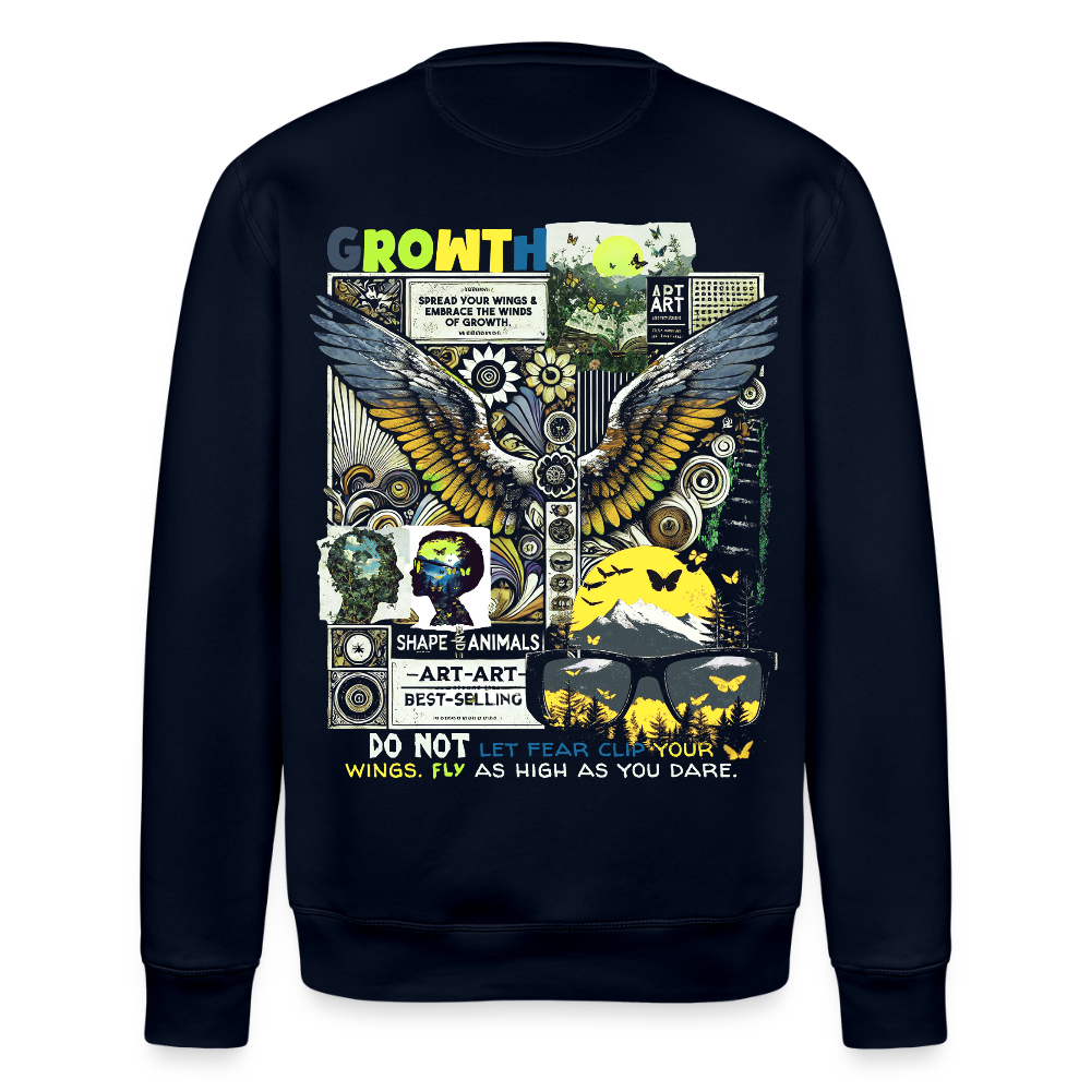 Lugh , Engel, 1st | Roller, Unisex Bio-Sweatshirt - Navy