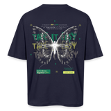 Hesinkar, Schmetterling, 1st | Breezy, Oversized Unisex T-Shirt - Navy