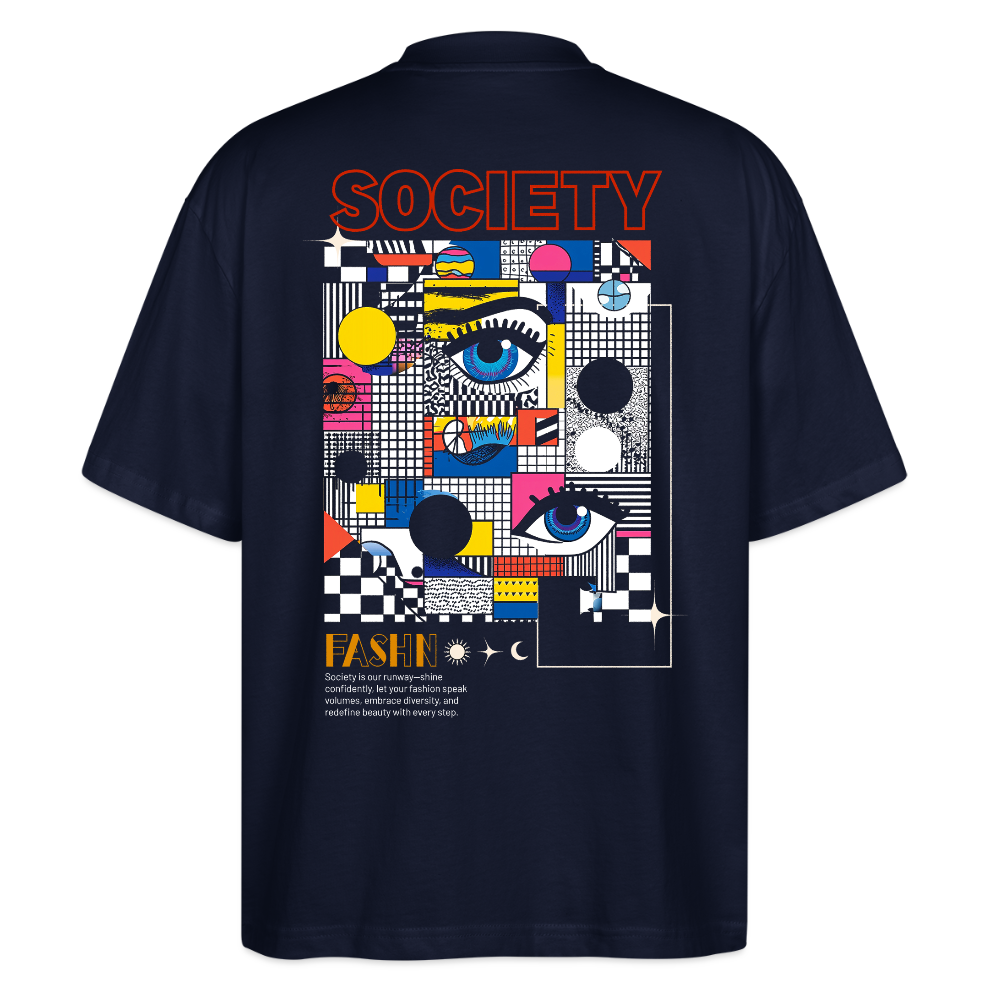 Shennong, Augen, 1st | Blaster, Oversize Bio T-Shirt, Unisex - Navy