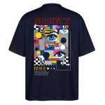 Shennong, Augen, 1st | Blaster, Oversize Bio T-Shirt, Unisex - Navy