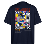Shennong, Augen, 1st | Blaster, Oversize Bio T-Shirt, Unisex - Navy
