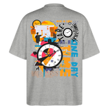 Arkenthos, Uhr, 1st | Blaster, Oversize Bio T-Shirt, Unisex - Grau meliert