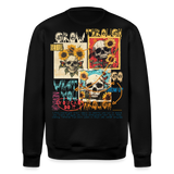 Odysseus, Totenköpfe, 1st | Roller, Unisex Bio-Sweatshirt - Schwarz