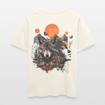 Vaermundis, Wolf, 1st | Essential, Relaxed Fit Unisex Bio T-Shirt - Naturweiß 