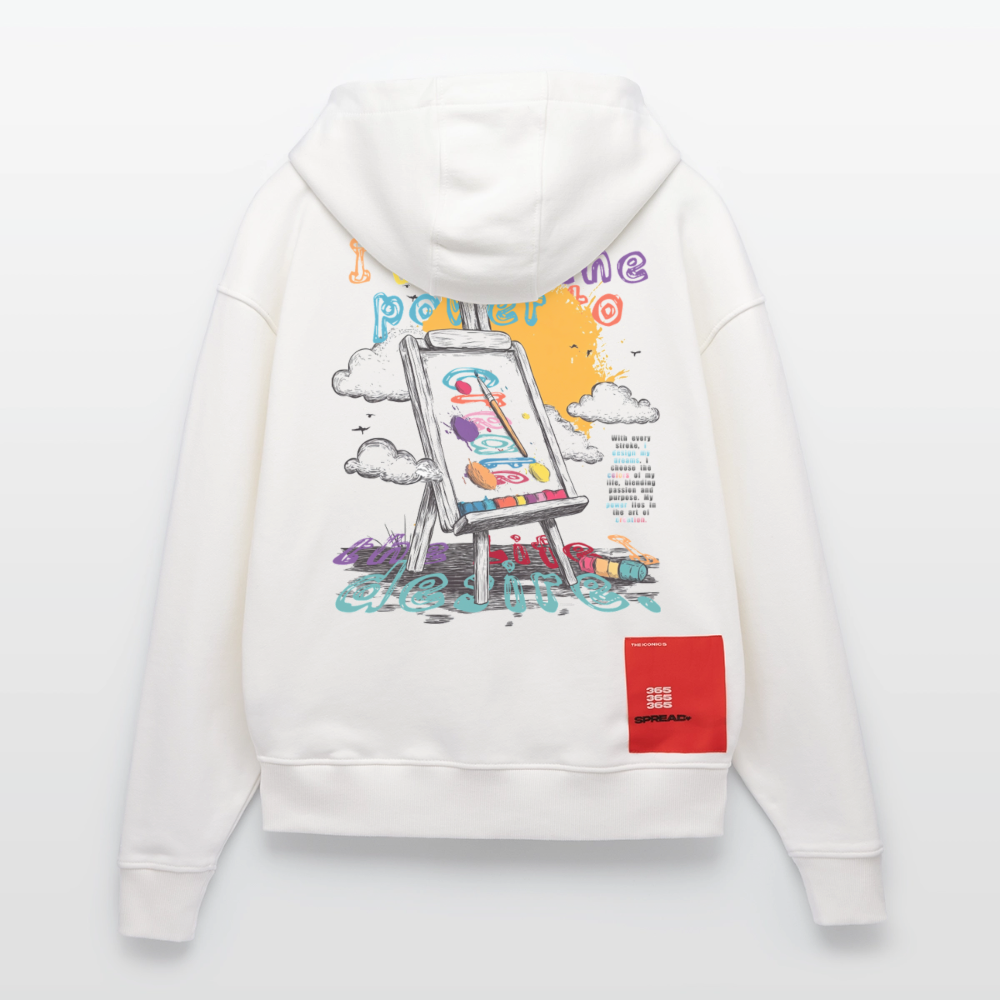 Noctharius, Malen, 1st | Heavyweight Oversized Bio Zip Hoodie, Unisex - OFF WHITE