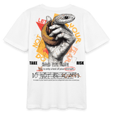 Eldamar, Schlange, 1st | Teenager Bio T-Shirt - Weiß