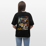 Hachiman, Augen, 1st | Blaster, Oversize Bio T-Shirt, Unisex - Schwarz