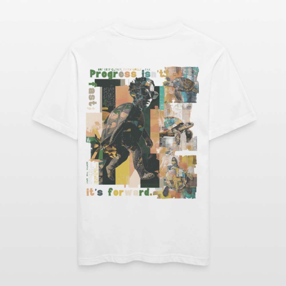 Xantherion, Schildkröte, 1st | Essential, Relaxed Fit Unisex Bio T-Shirt - Weiß