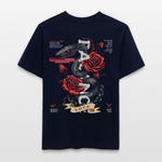 Hephani, Schlange, 1st | Essential, Relaxed Fit Unisex Bio T-Shirt - Navy