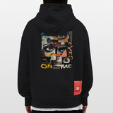 Hachiman, Augen, 1st | Heavyweight Oversized Bio Hoodie, Unisex - SOLID BLACK