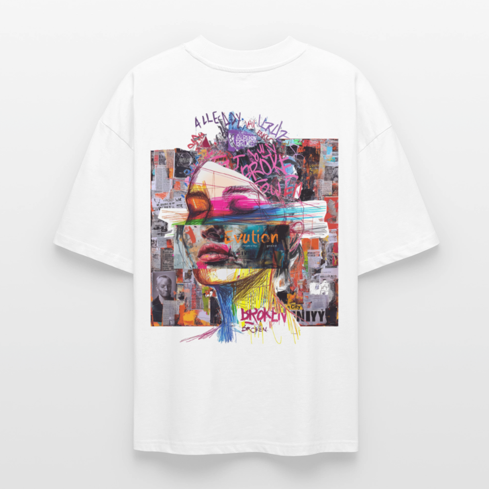 Callistara, Frau, 1st | Blaster, Oversize Bio T-Shirt, Unisex - Weiß
