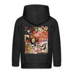 Azaroth, Schmetterling, 1st | Kinder Zip Hoodie - Schwarz