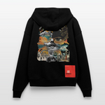 Helian, Frau, 1st | Heavyweight Oversized Bio Zip Hoodie, Unisex - SOLID BLACK