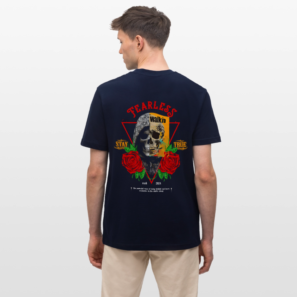 Şoreşvan, Totenkopf, 1st | Essential, Relaxed Fit Unisex Bio T-Shirt - Navy