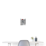 Tiberion, Rose, 1st | Poster 20x30 cm - Weiß