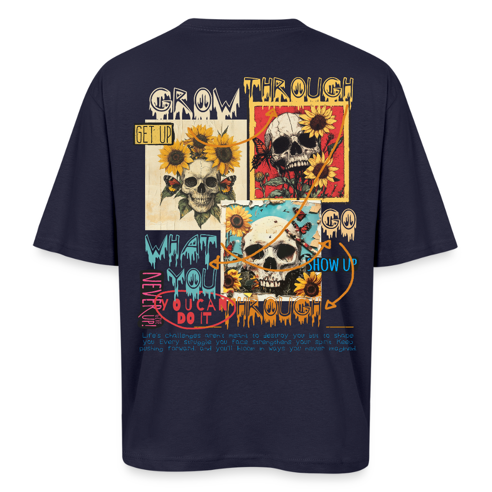 Odysseus, Totenköpfe, 1st | Breezy, Oversized Unisex T-Shirt - Navy