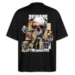 Saxnot, Totenkopf, 1st | Blaster, Oversize Bio T-Shirt, Unisex - Schwarz
