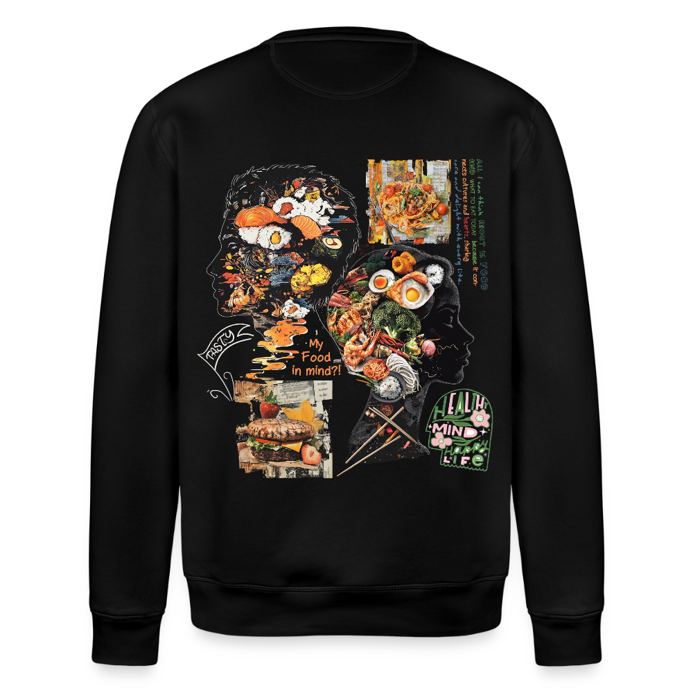 Atalantan, Essen, 1st | Roller, Unisex Bio-Sweatshirt - Schwarz