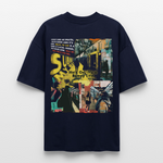 Dionyson, U-Bahn, 1st | Blaster, Oversize Bio T-Shirt, Unisex - Navy