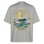 Izanami, Berge, 1st | Blaster, Oversize Bio T-Shirt, Unisex - Grau meliert