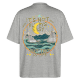 Izanami, Berge, 1st | Blaster, Oversize Bio T-Shirt, Unisex - Grau meliert