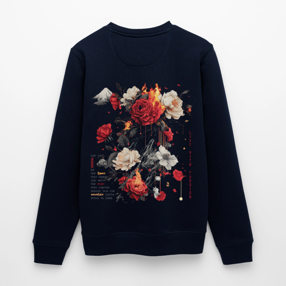 Manannan, Rose, 1st | Roller, Unisex Bio-Sweatshirt - Navy