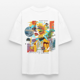Rivandor, Fantasie, 1st | Blaster, Oversize Bio T-Shirt, Unisex - Weiß