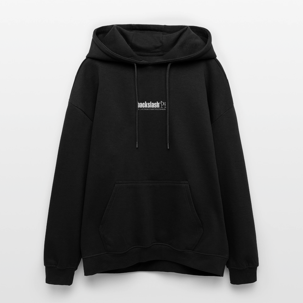 Solvarion, Stopp, 1st | Freshhood, Oversized Unisex Hoodie - Schwarz