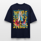 Perseus, Beten, 1st | Blaster, Oversize Bio T-Shirt, Unisex - Navy