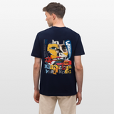 Kronan, Gesicht, 1st | Essential, Relaxed Fit Unisex Bio T-Shirt - Navy