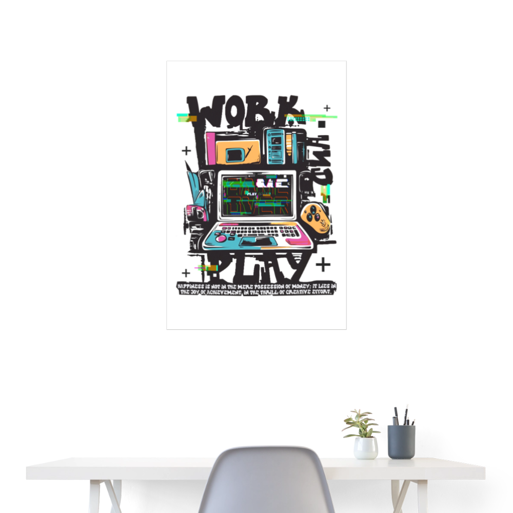 Aetherion, Laptop, 1st | Poster 60x90 cm - Weiß