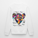 Baldurion, Herzen, 1st | Roller, Unisex Bio-Sweatshirt - Weiß