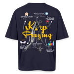Maian, Beten, 1st | Breezy, Oversized Unisex T-Shirt - Navy