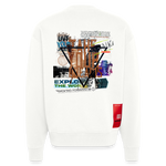 Celestaris, Schmetterling, 1st | Heavyweight Oversized Bio Sweater, Unisex - OFF WHITE