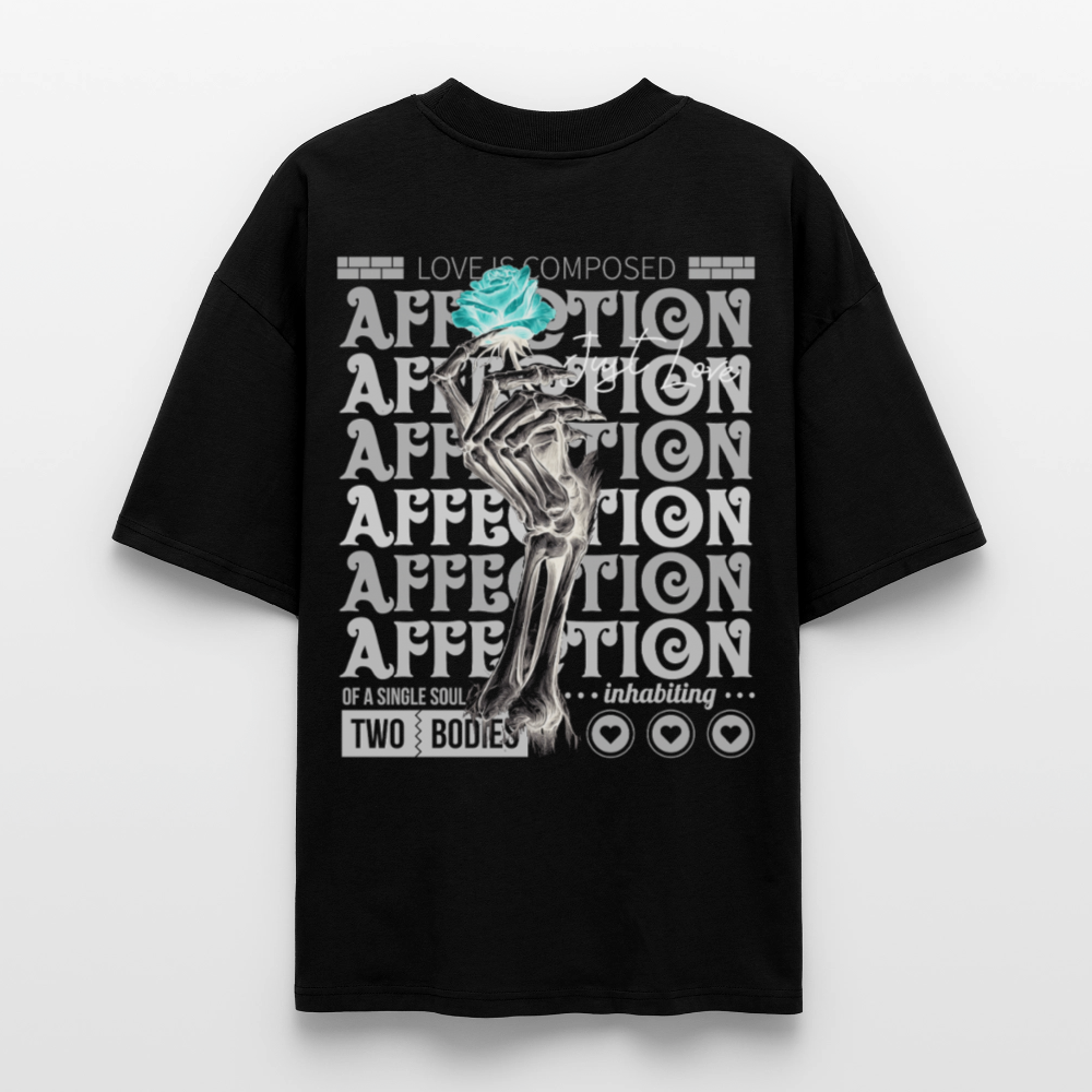 Hestian, Rose, 1st | Blaster, Oversize Bio T-Shirt, Unisex - Schwarz