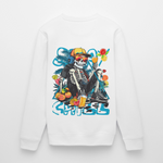 Calveron, Skelet, 1st | Roller, Unisex Bio-Sweatshirt - Weiß