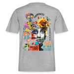Verdantis, Blaue Augen, 1st | Essential, Relaxed Fit Unisex Bio T-Shirt - Grau meliert