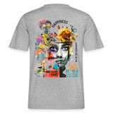 Verdantis, Blaue Augen, 1st | Essential, Relaxed Fit Unisex Bio T-Shirt - Grau meliert