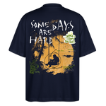Amphionan, Palmen, 1st | Blaster, Oversize Bio T-Shirt, Unisex - Navy