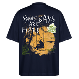 Amphionan, Palmen, 1st | Blaster, Oversize Bio T-Shirt, Unisex - Navy