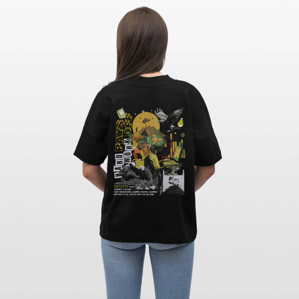 Ryujin, Falke, 1st | Blaster, Oversize Bio T-Shirt, Unisex - Schwarz