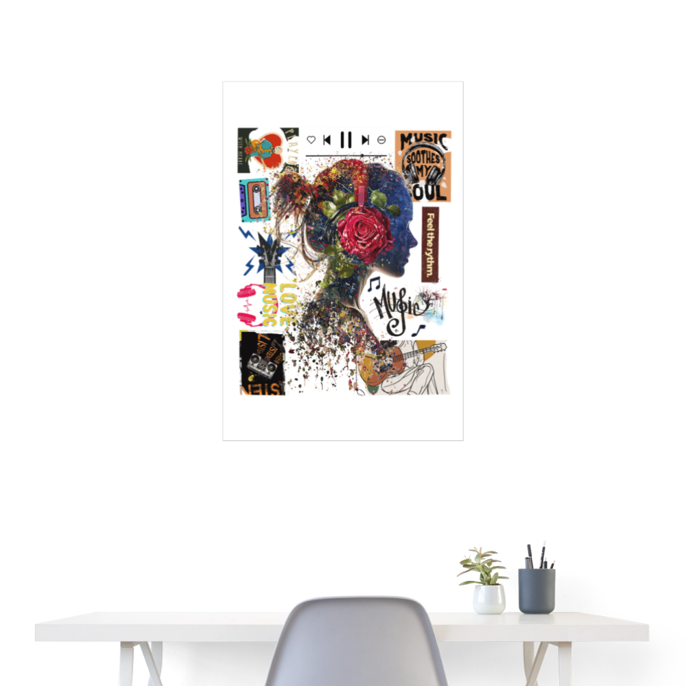 Altairon, Mädchen, 1st | Poster 60x90 cm - Weiß