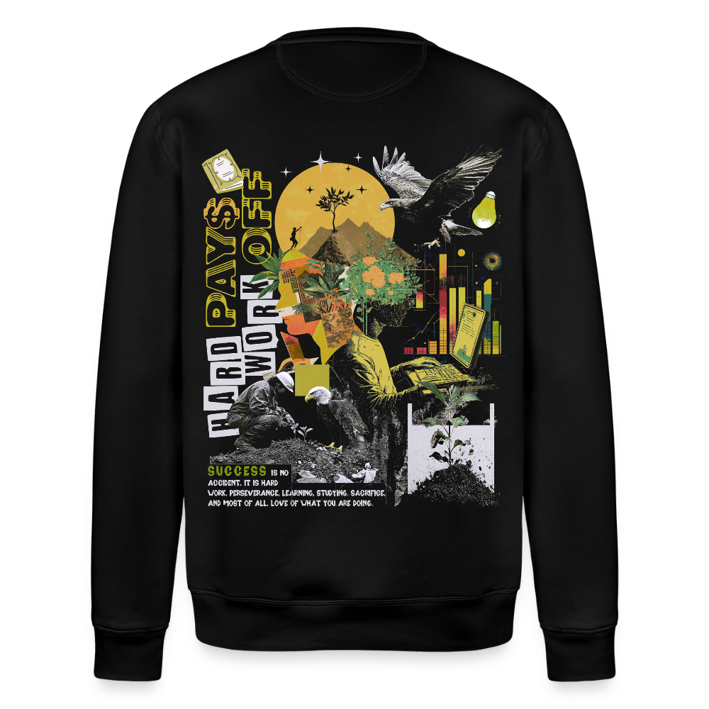 Ryujin, Falke, 1st | Roller, Unisex Bio-Sweatshirt - Schwarz