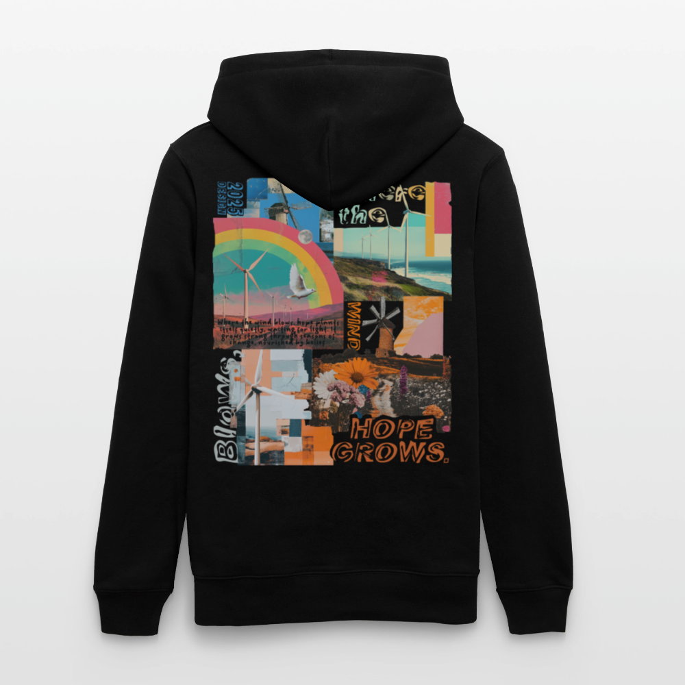 Nyxaris, Windmühle, 1st | Cruiser, Unisex Bio-Hoodie - Schwarz