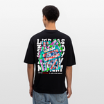 Raijin, Kassetten, 1st | Breezy, Oversized Unisex T-Shirt - Schwarz